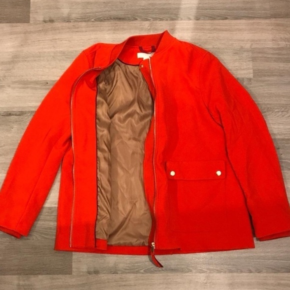 H&M Red Blazer zip up Jacket 8 - Picture 5 of 15